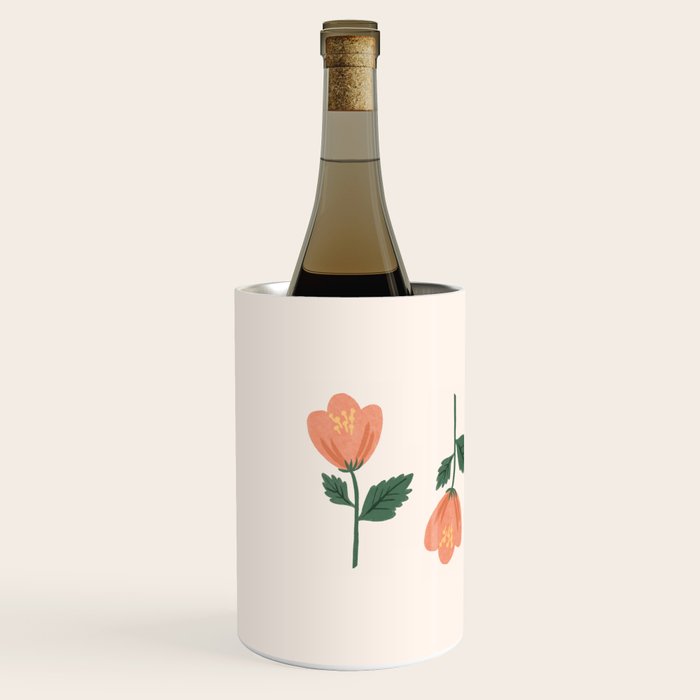 Pink Peony Pattern Wine Chiller Gallery Image 2