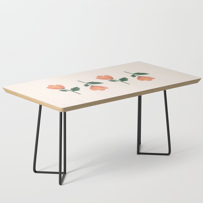Pink Peony Pattern Coffee Table Gallery Image 1