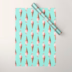 FLAMINGO CONE Wrapping Paper Gallery Image 1