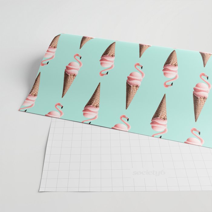 FLAMINGO CONE Wrapping Paper Gallery Image 2