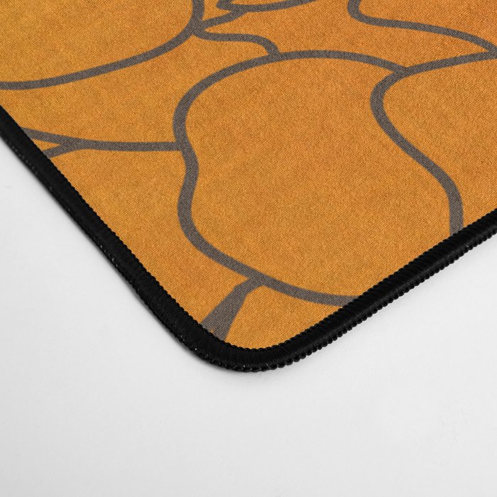 Hawaiian Puakenikeni lei on brown Desk Mat Gallery Image 4