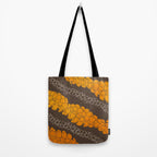 Hawaiian Puakenikeni lei on brown Tote Bag Gallery Image 2