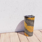 Hawaiian Puakenikeni lei on brown Travel Mug Gallery Image 4