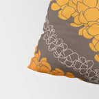 Hawaiian Puakenikeni lei on brown Pillow Sham Gallery Image 4