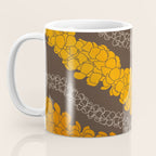 Hawaiian Puakenikeni lei on brown Coffee Mug Gallery Image 3