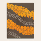 Hawaiian Puakenikeni lei on brown Notebook Gallery Image 4