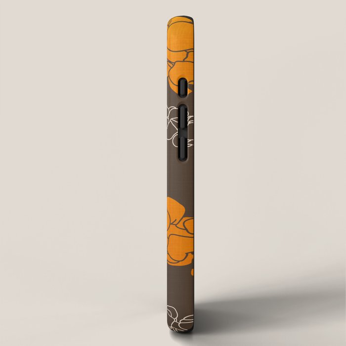 Hawaiian Puakenikeni lei on brown iPhone Case Gallery Image 2