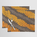 Hawaiian Puakenikeni lei on brown Placemat Gallery Image 1