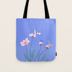 Cosmos and shrimp Tote Bag Gallery Image 1