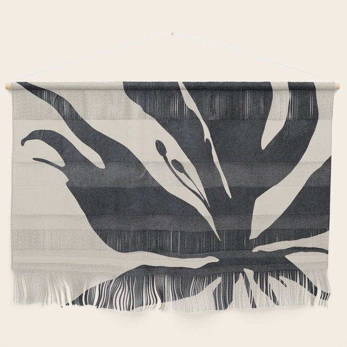 Abstract Art Minimal Flower Wall Hanging Gallery Image 1