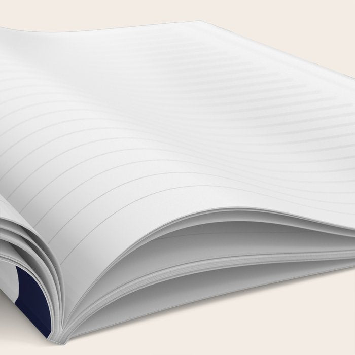 Blue Navy and Pink Stripes Notebook Gallery Image 2