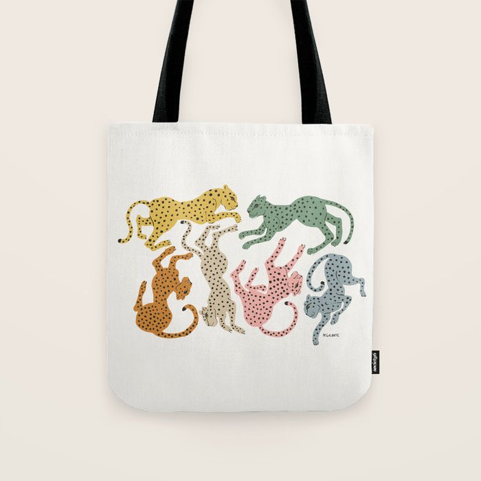Rainbow Cheetah Tote Bag Gallery Image 1