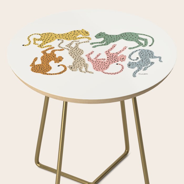 Rainbow Cheetah Side Table Gallery Image 2