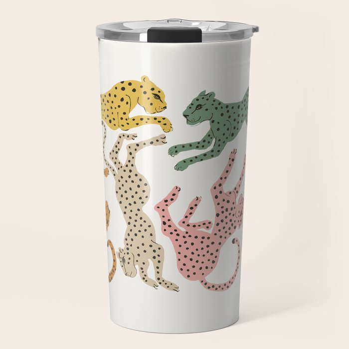 Rainbow Cheetah Travel Mug Gallery Image 1