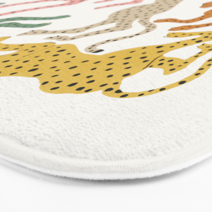 Rainbow Cheetah Bath Mat Gallery Image 3