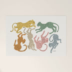 Rainbow Cheetah Welcome Mat Gallery Image 1