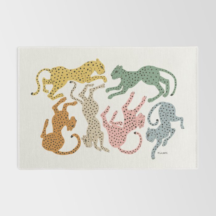 Rainbow Cheetah Rug Gallery Image 2