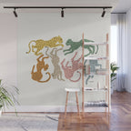 Rainbow Cheetah Wall Mural Gallery Image 1