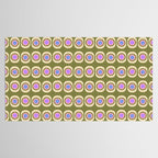 Mid-century Modern Pattern - Olive, Pink and Blue Tablecloth Gallery Image 2