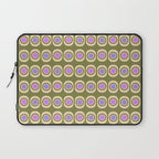 Mid-century Modern Pattern - Olive, Pink and Blue Laptop Sleeve Gallery Image 1