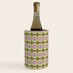 Mid-century Modern Pattern - Olive, Pink and Blue Wine Chiller Gallery Image 3