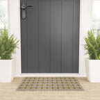 Mid-century Modern Pattern - Olive, Pink and Blue Welcome Mat Gallery Image 3