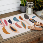 Abstract Plant Outdoor Rug Gallery Image 2