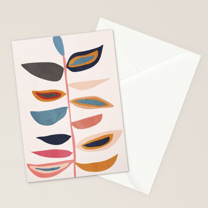 Abstract Plant Stationery Card Gallery Image 2