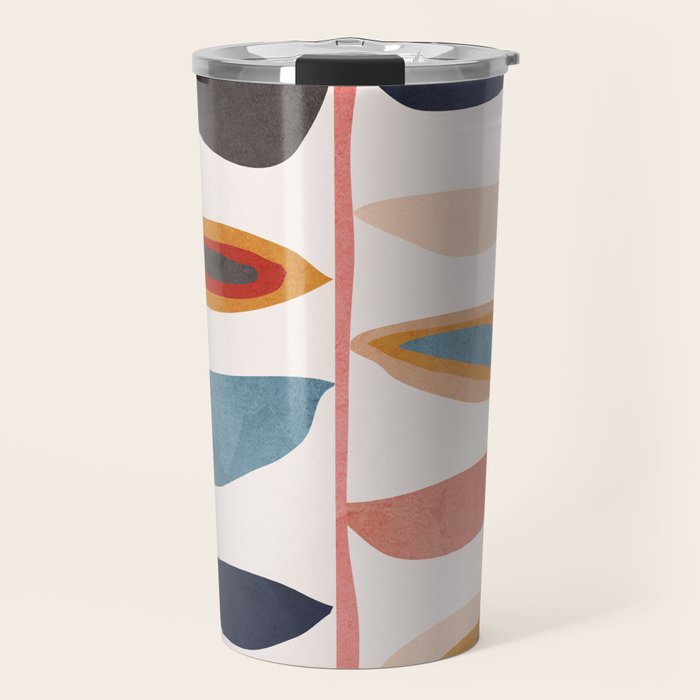 Abstract Plant Travel Mug Gallery Image 1