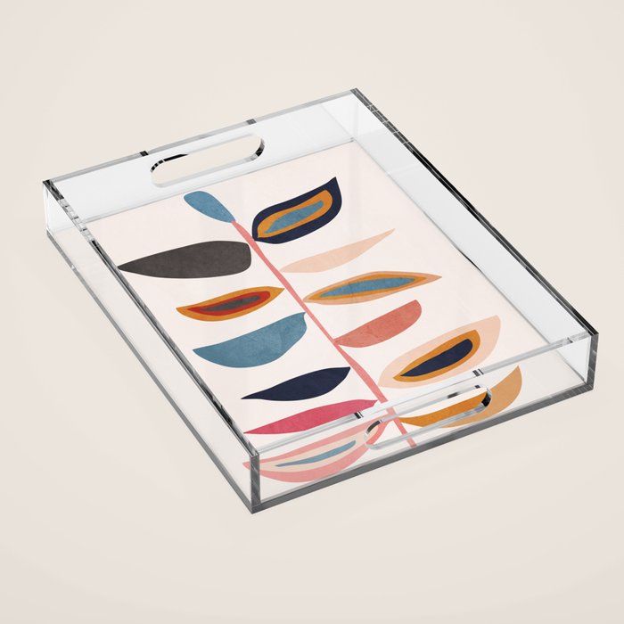 Abstract Plant Acrylic Tray Gallery Image 1