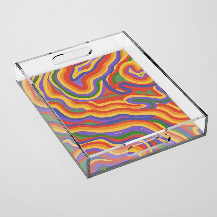 Pride Pattern Acrylic Tray Gallery Image 1