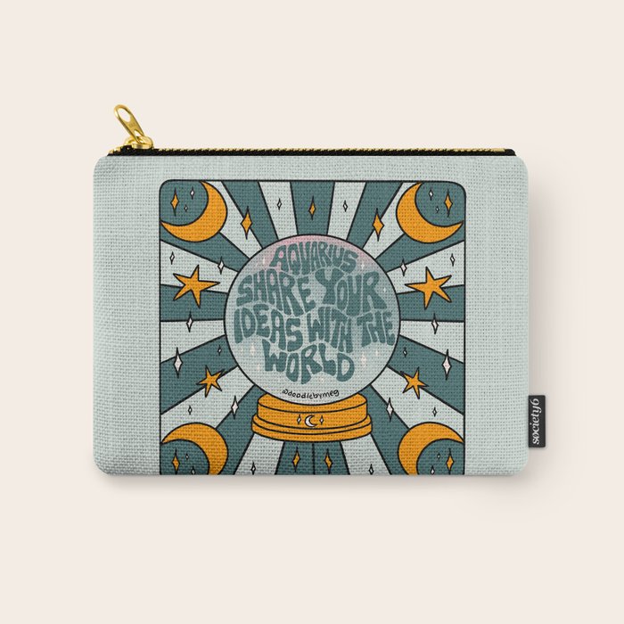 Aquarius Crystal Ball Carry All Pouch Gallery Image 1