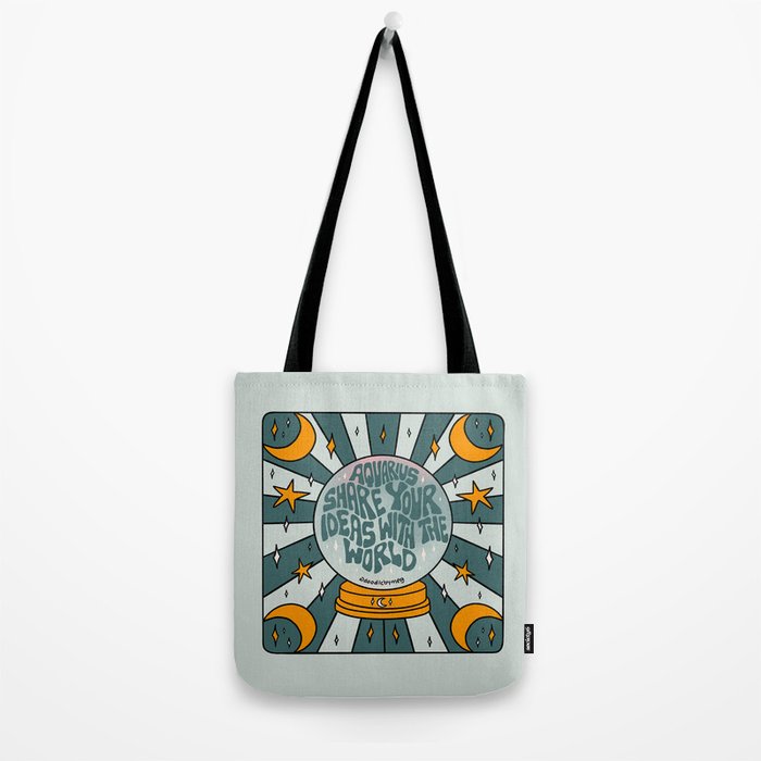 Aquarius Crystal Ball Tote Bag Gallery Image 2