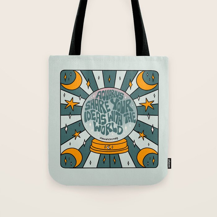 Aquarius Crystal Ball Tote Bag Gallery Image 1