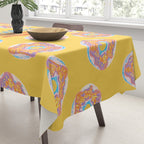 Aquarius Confidence in Buttercup Yellow | Zodiac Series Tablecloth Gallery Image 3
