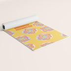 Aquarius Confidence in Buttercup Yellow | Zodiac Series Yoga Mat Gallery Image 2