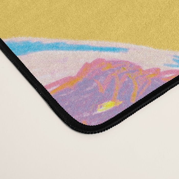 Aquarius Confidence in Buttercup Yellow | Zodiac Series Desk Mat Gallery Image 4