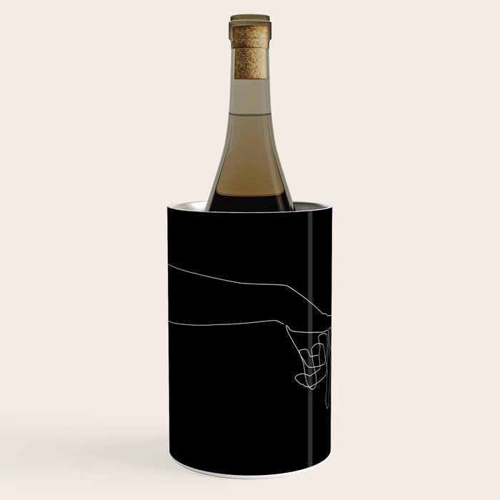 Black Pinky Swear Wine Chiller Gallery Image 2