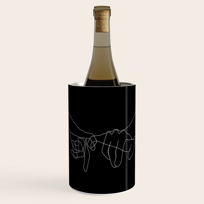 Black Pinky Swear Wine Chiller Gallery Image 1