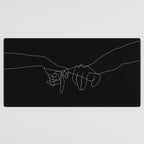 Black Pinky Swear Desk Mat Gallery Image 3