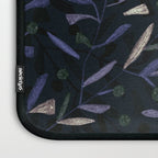 Midnight Floral Pattern #2 / Purple & Orange Laptop Sleeve Gallery Image 3