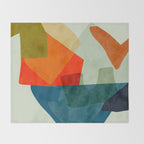 bric a brac mid century  Throw Blanket Gallery Image 2