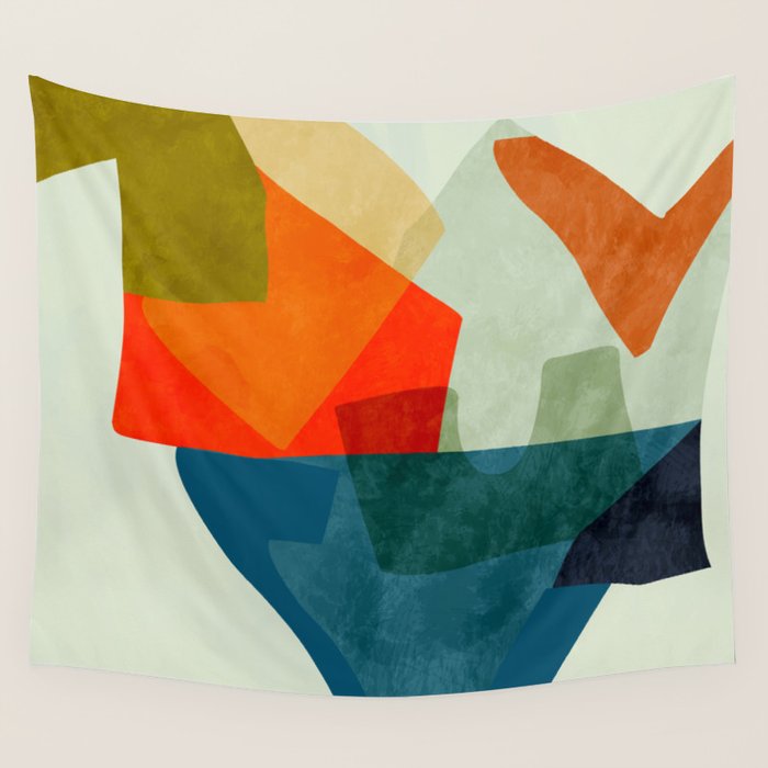 bric a brac mid century  Wall Tapestry Gallery Image 4