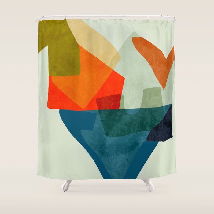 bric a brac mid century  Shower Curtain Gallery Image 1