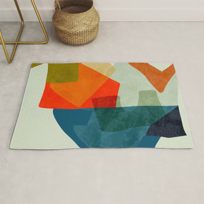 bric a brac mid century  Rug Gallery Image 1