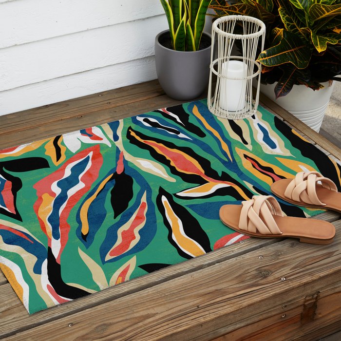 Tropical fever Outdoor Rug Gallery Image 2