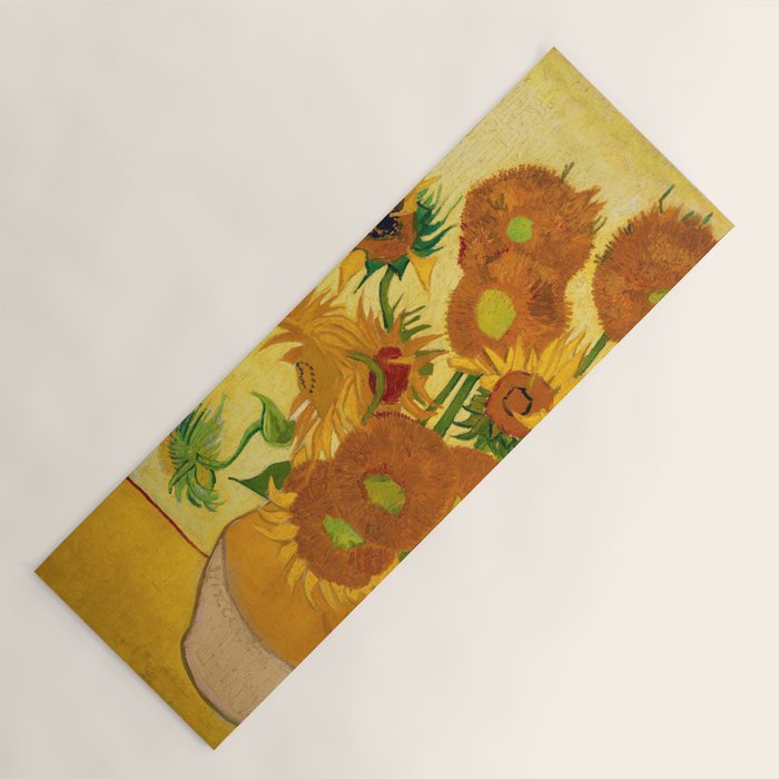 Sunflowers by Van Gogh Yoga Mat Gallery Image 1