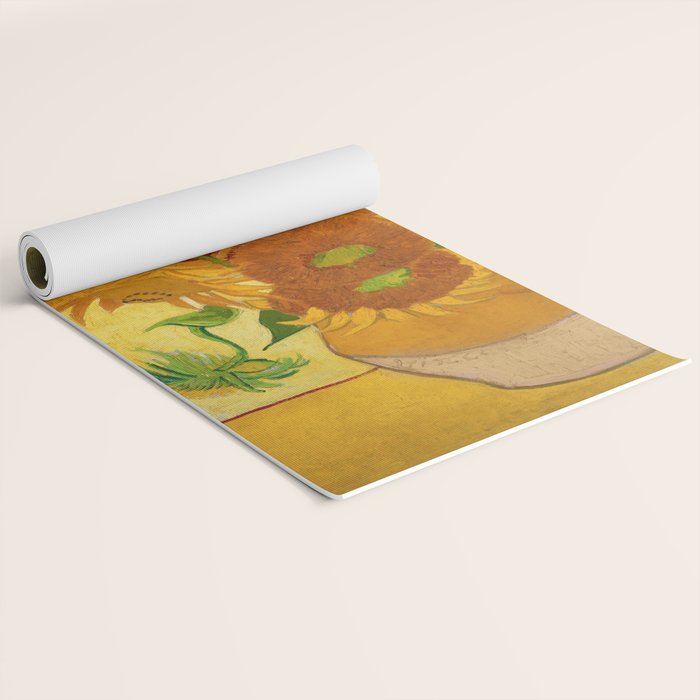 Sunflowers by Van Gogh Yoga Mat Gallery Image 2