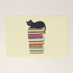 Hidden cat 31 reading books  Welcome Mat Gallery Image 1