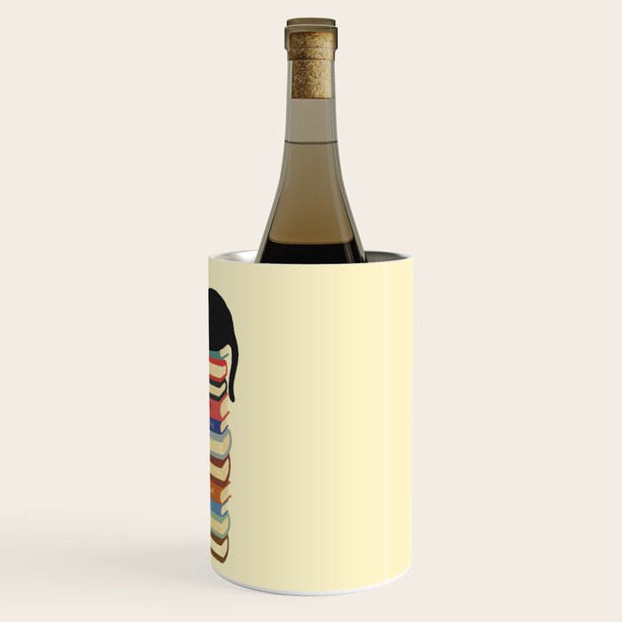 Hidden cat 31 reading books  Wine Chiller Gallery Image 3